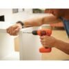 BLACK+DECKER BDCD8-QW - Taladro atornillador sin cable 7.2V con batería de litio, Negro/ Naranja