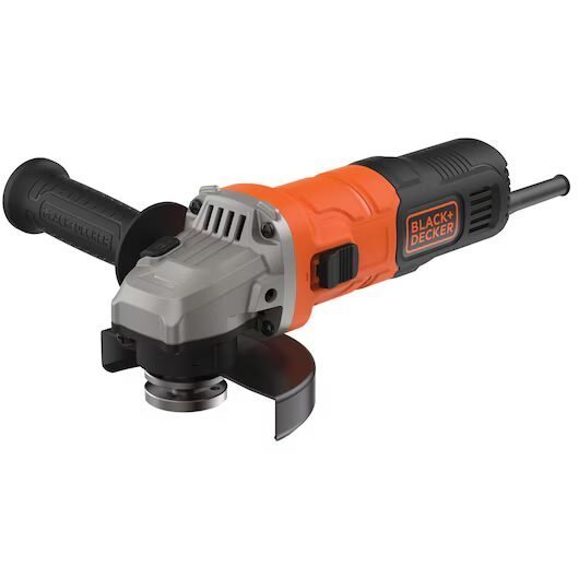 BLACK+DECKER Mini Amoladora Angular, Diámetro de Disco 115 mm, Potencia 710W BEG010-QS