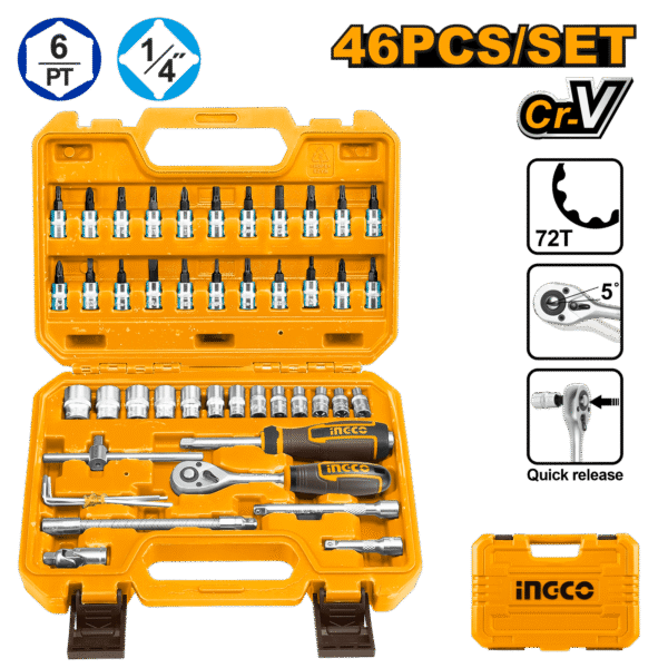 Maleta de herramientas de 45 PCS INGCO HKTS14462