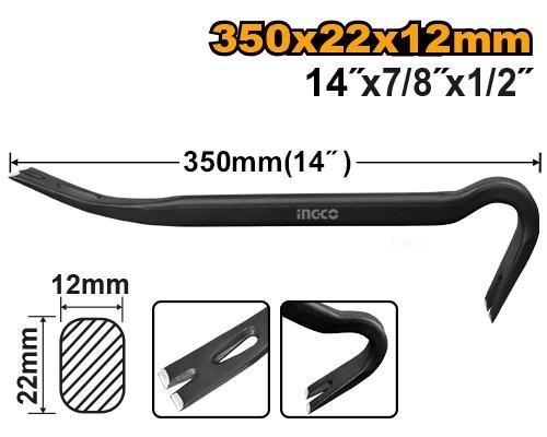 Palanca de  desencofrador, pata de cabra de 35 CM INGCO HWBA01142