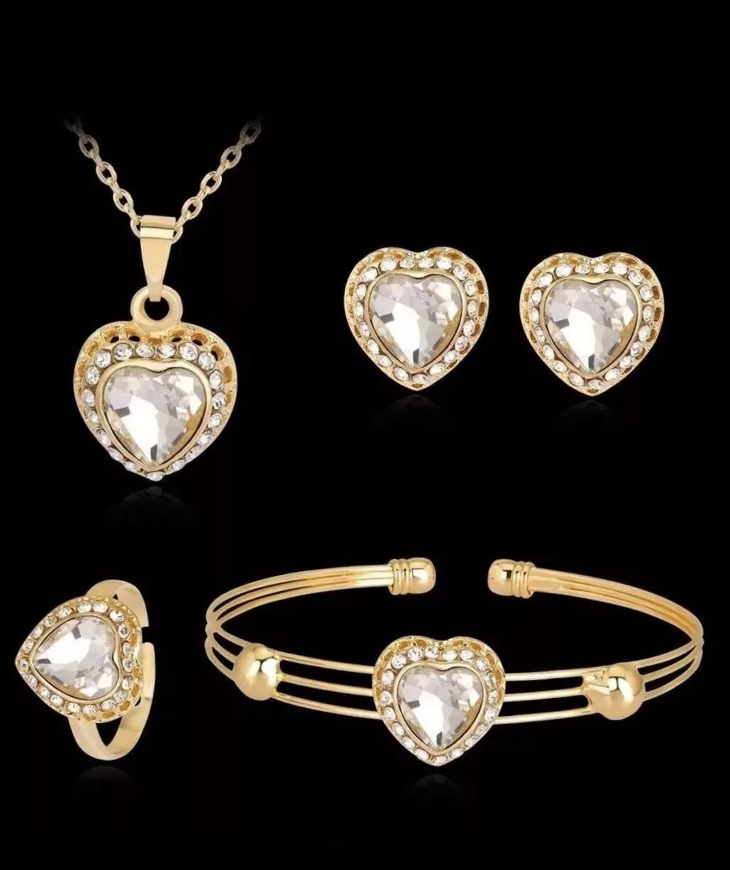 Bisutería Completa Jewelry: Collar, Pendientes, Pulsera y Anillo en Riobamba, Chimborazo