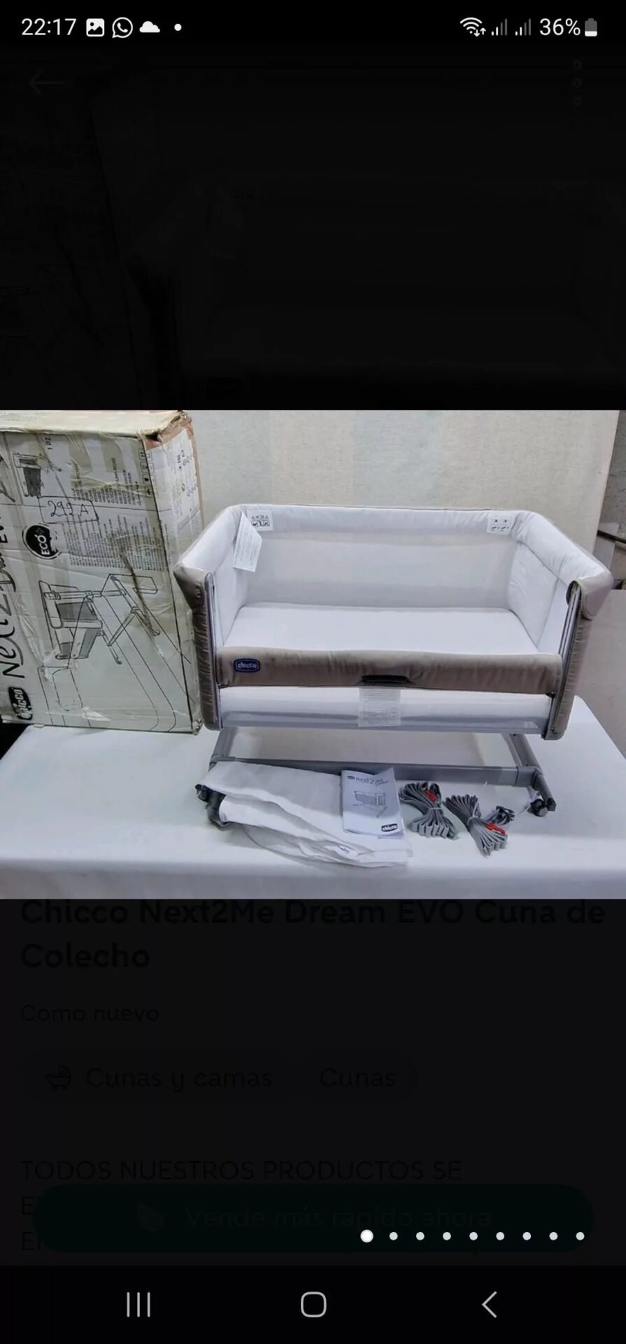 Foto 2 de Chicco Next2Me Dream EVO Cuna de Colecho