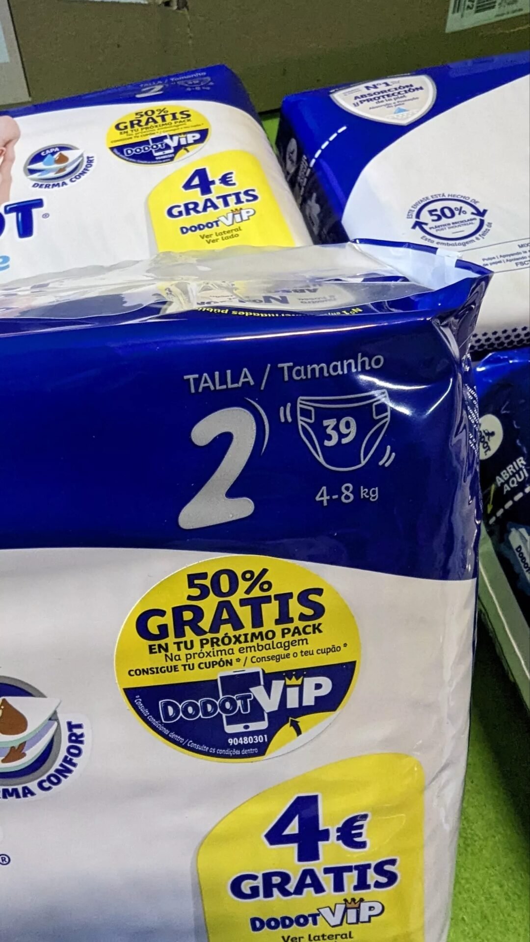 Foto 4 de Dodot Pañales Bebé Sensitive talla 2